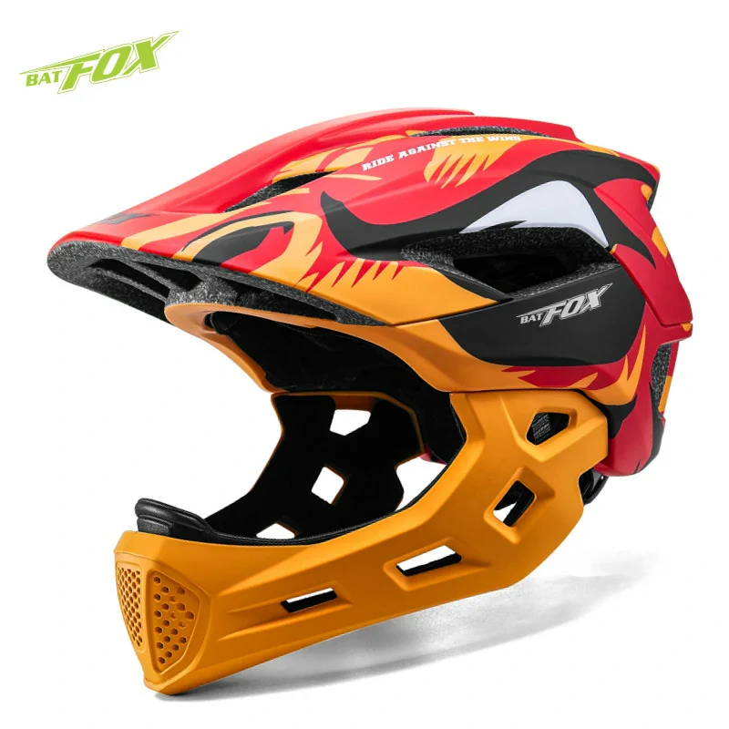 BATFOX Kids Sports Helmet | Full-face Heamets,Suitable for Bicycles and Skateboards - Image 6