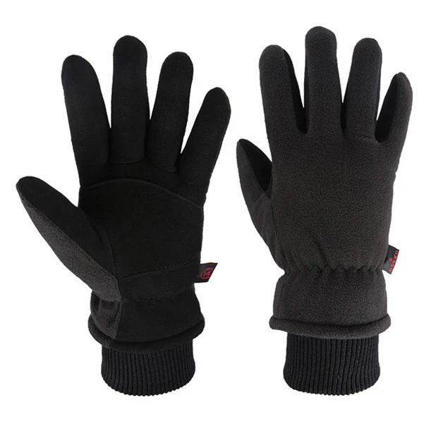 OZERO Genuine Deerskin Riding Gloves | Winter Waterproof Suede Leather Gloves - Image 3