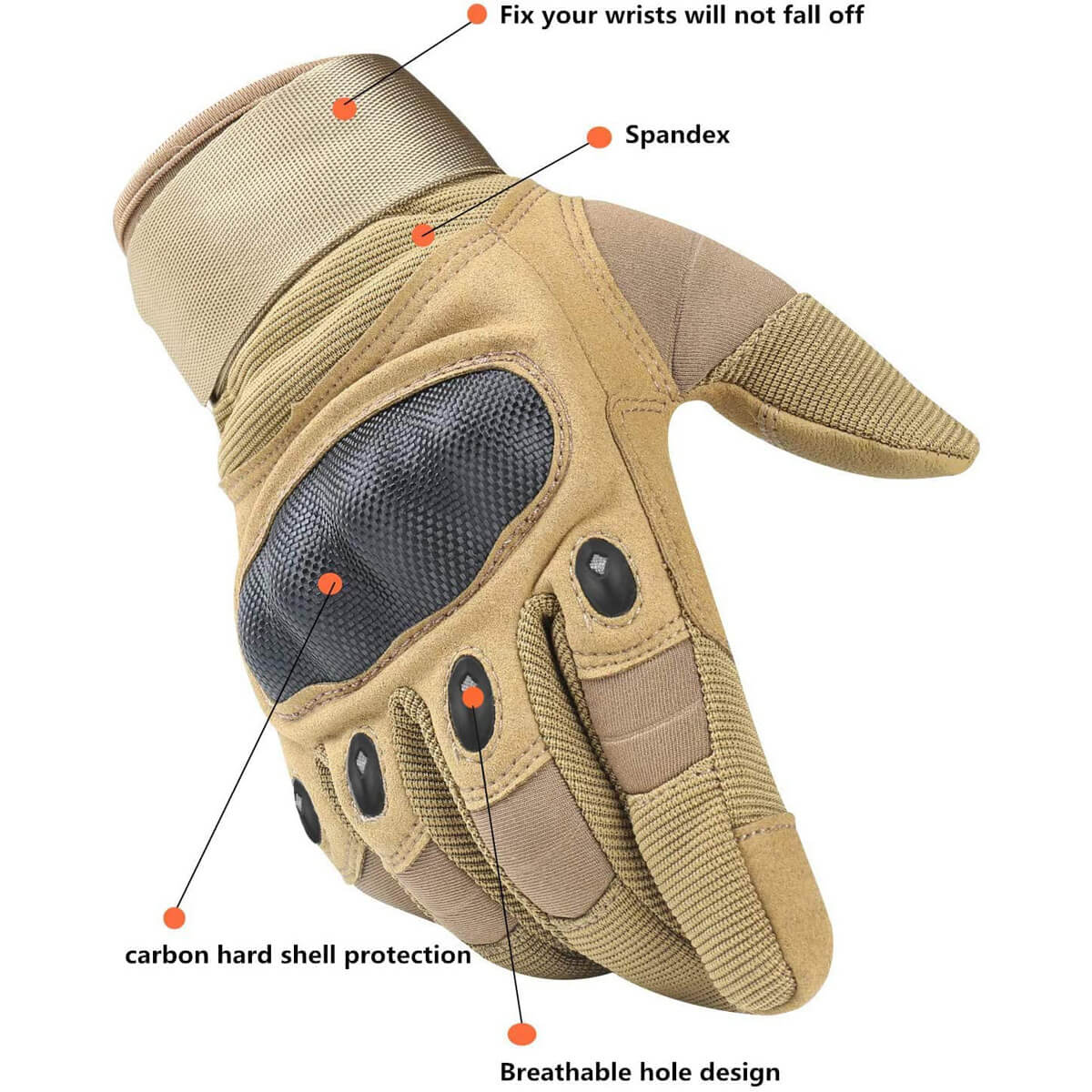 OZERO Military Tactical Gloves | Touch Screen Hunting Shooting Gloves - Image 7
