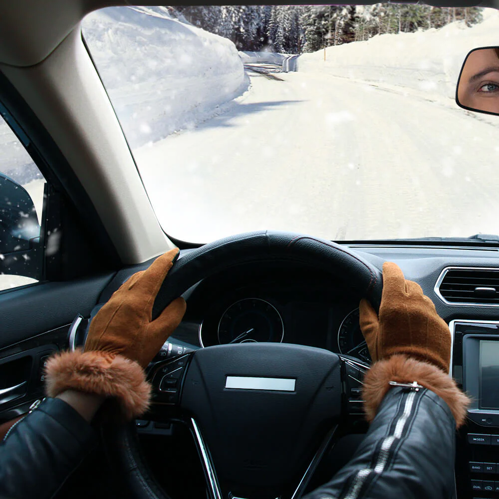 OZERO Women Touch Screen Leather Gloves | Winter Deerskin Gloves - Image 8