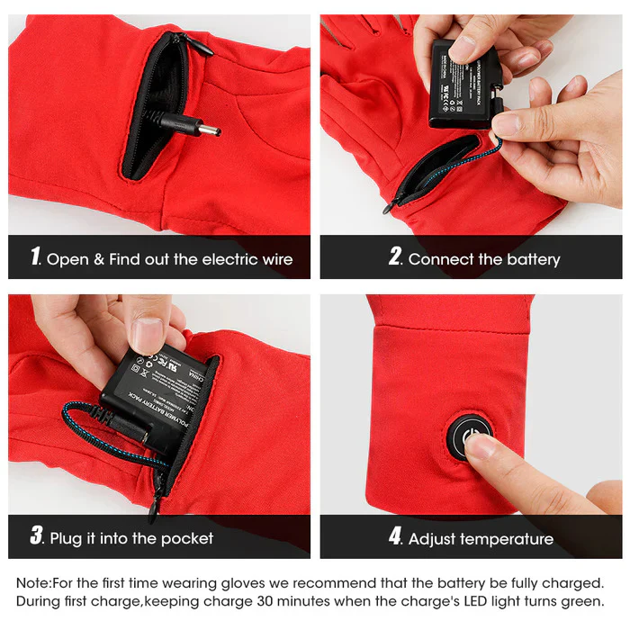 Savior Thin Heated Gloves Liners For Men And Women - Image 11