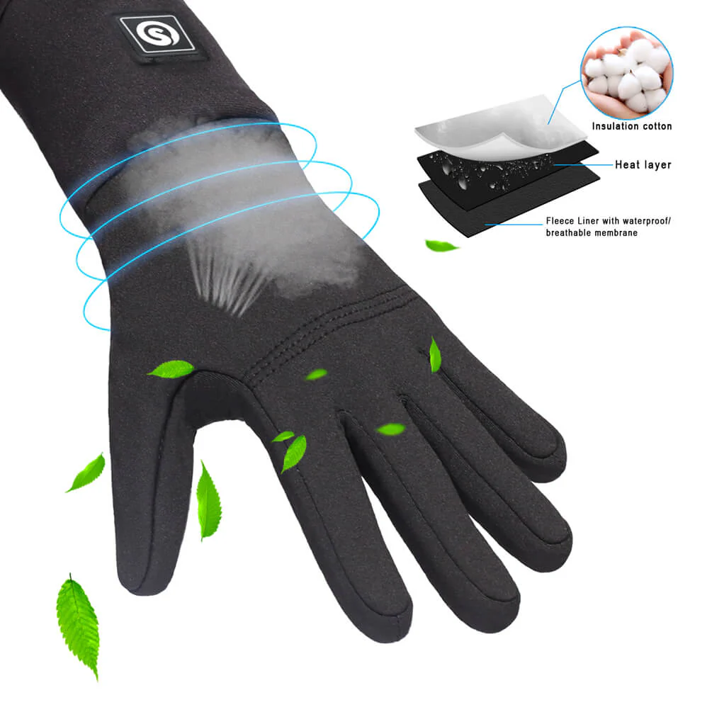 Savior Thin Heated Gloves Liners For Men And Women - Image 8