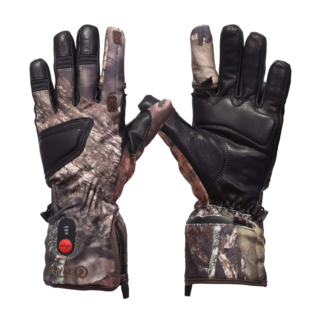 Savior Thick Camo Heated Gloves For Hunting ｜Water Resistant Rechargeable Battery Powered Gloves - Image 4